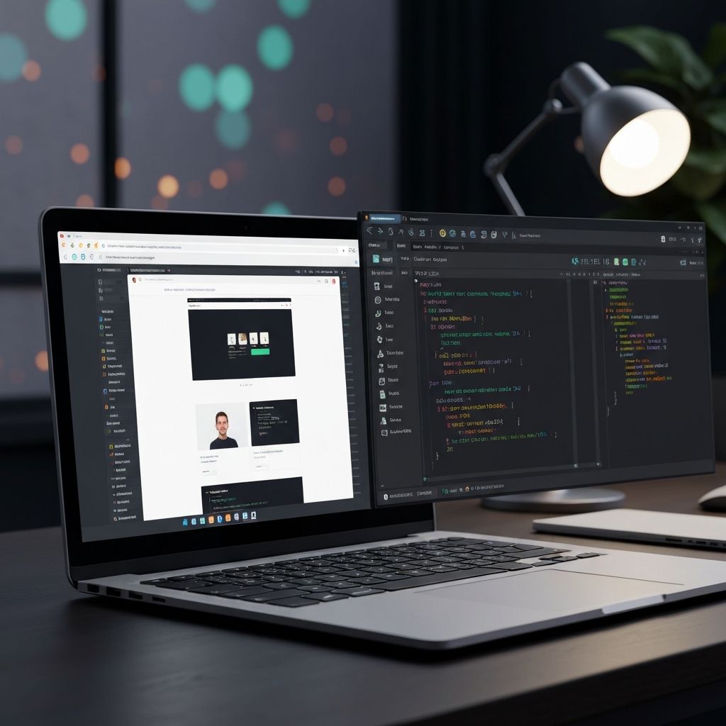 Web development workspace